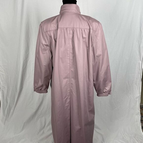 London Fog Lavender Trench Coat - Women’s 14 Regular - Picture 5 of 8